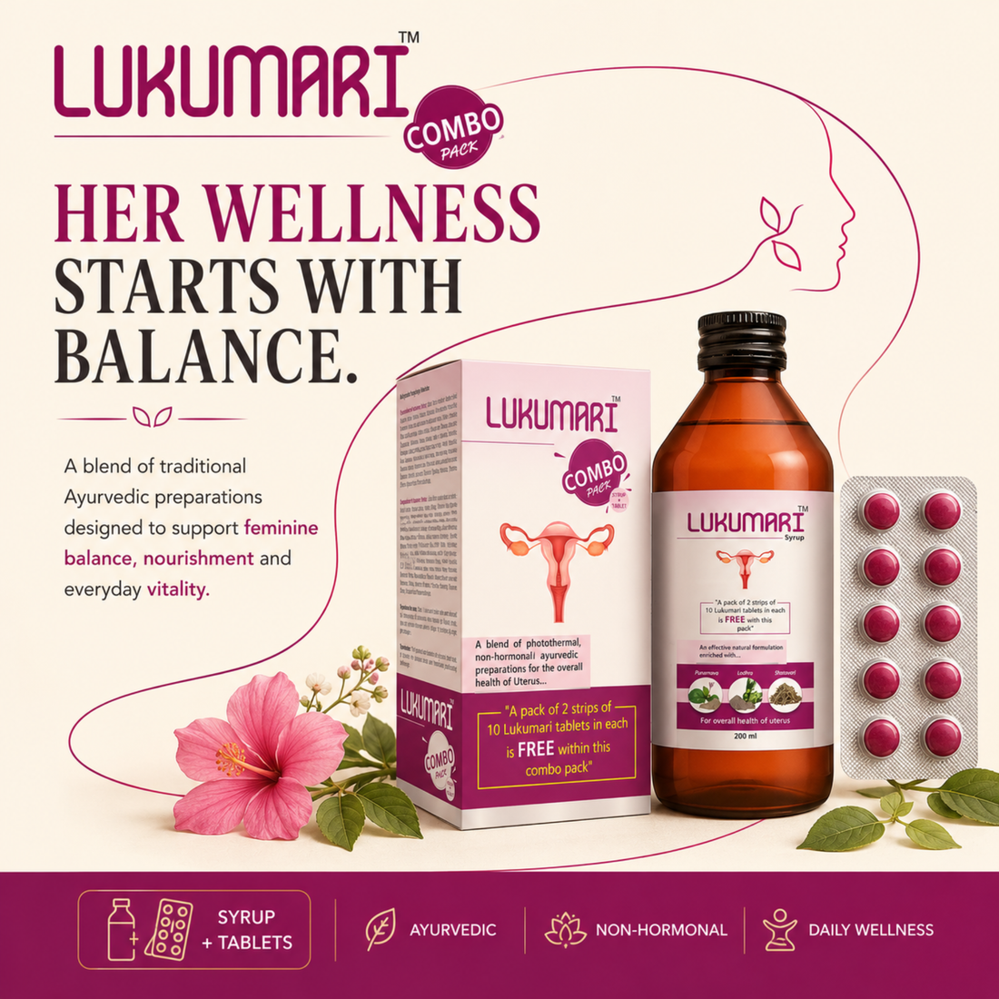 Lukumari Combo Pack (Syrup+Tab)