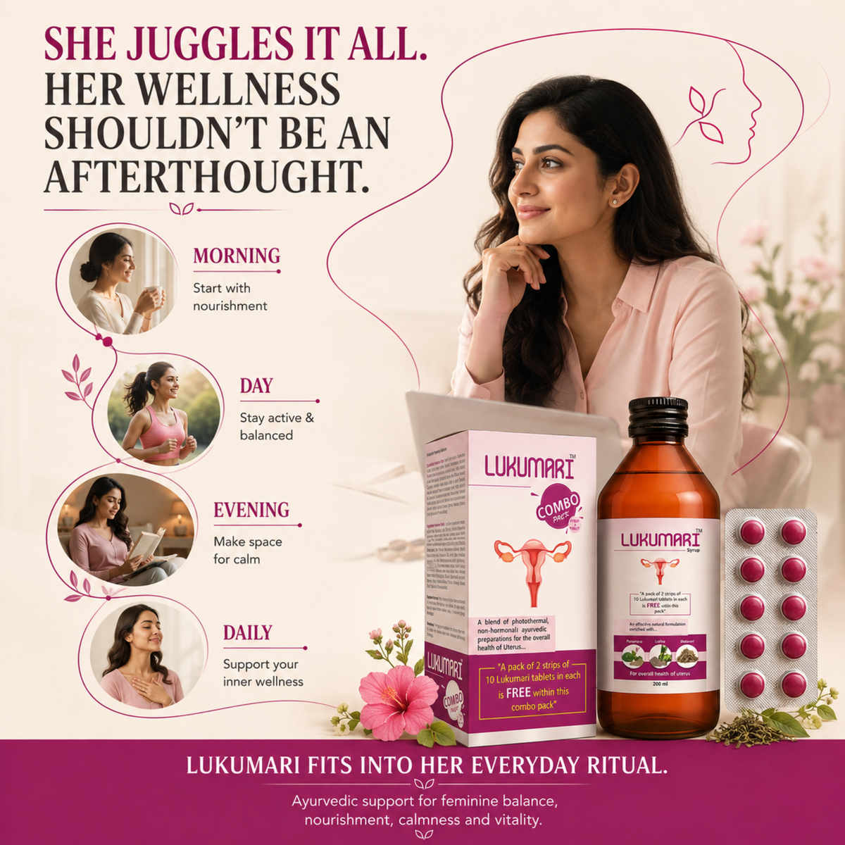 Lukumari Combo Pack (Syrup+Tab)